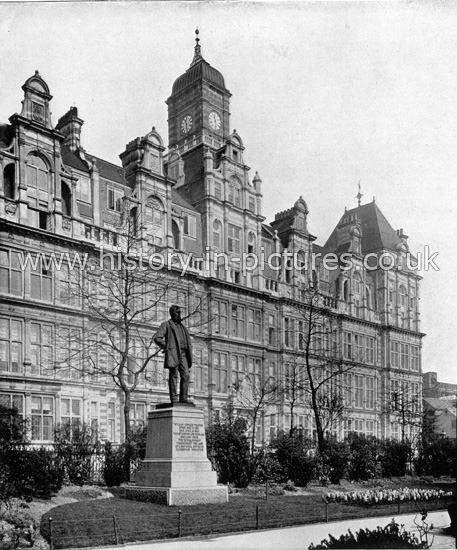 London School Board, Thames Embankment, London. c.1890's.